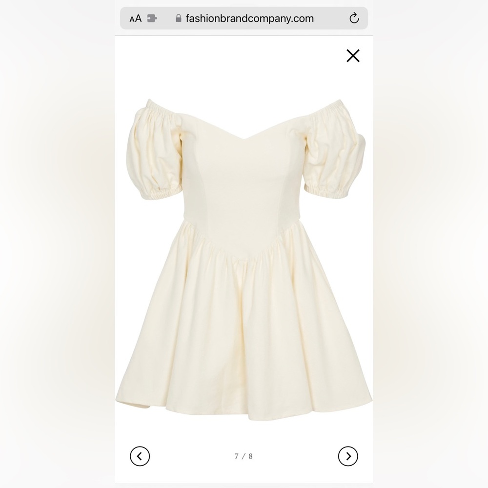 Fashion Brand Company Light Blue Off-Shoulder Mini Dress - Picture 12 of 16